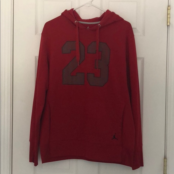 red jordan hoodie mens